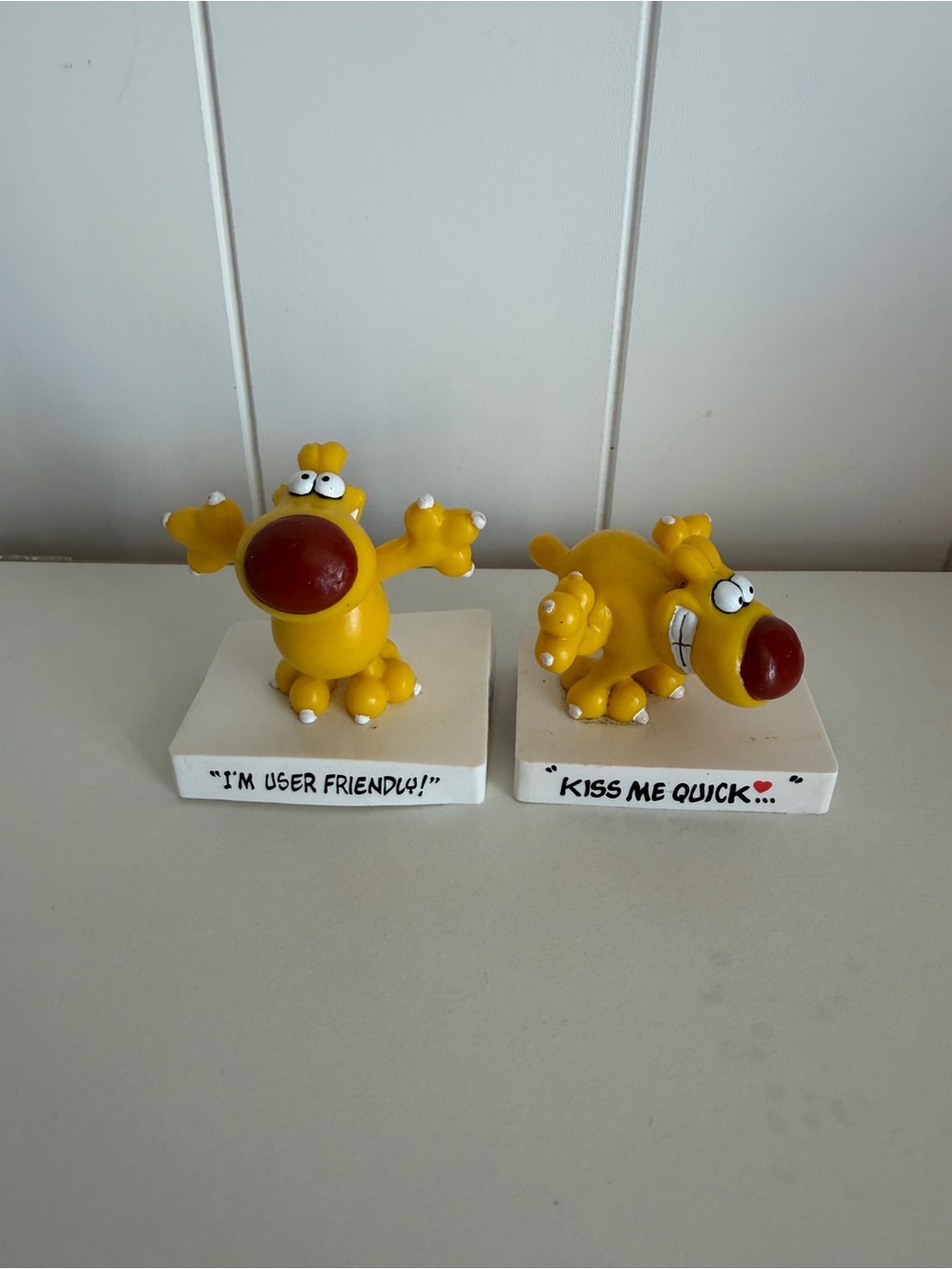 Vintage 1989 Grimmy Mother Goose and Grimm Figurines Lot - 2 Pcs User Friendly